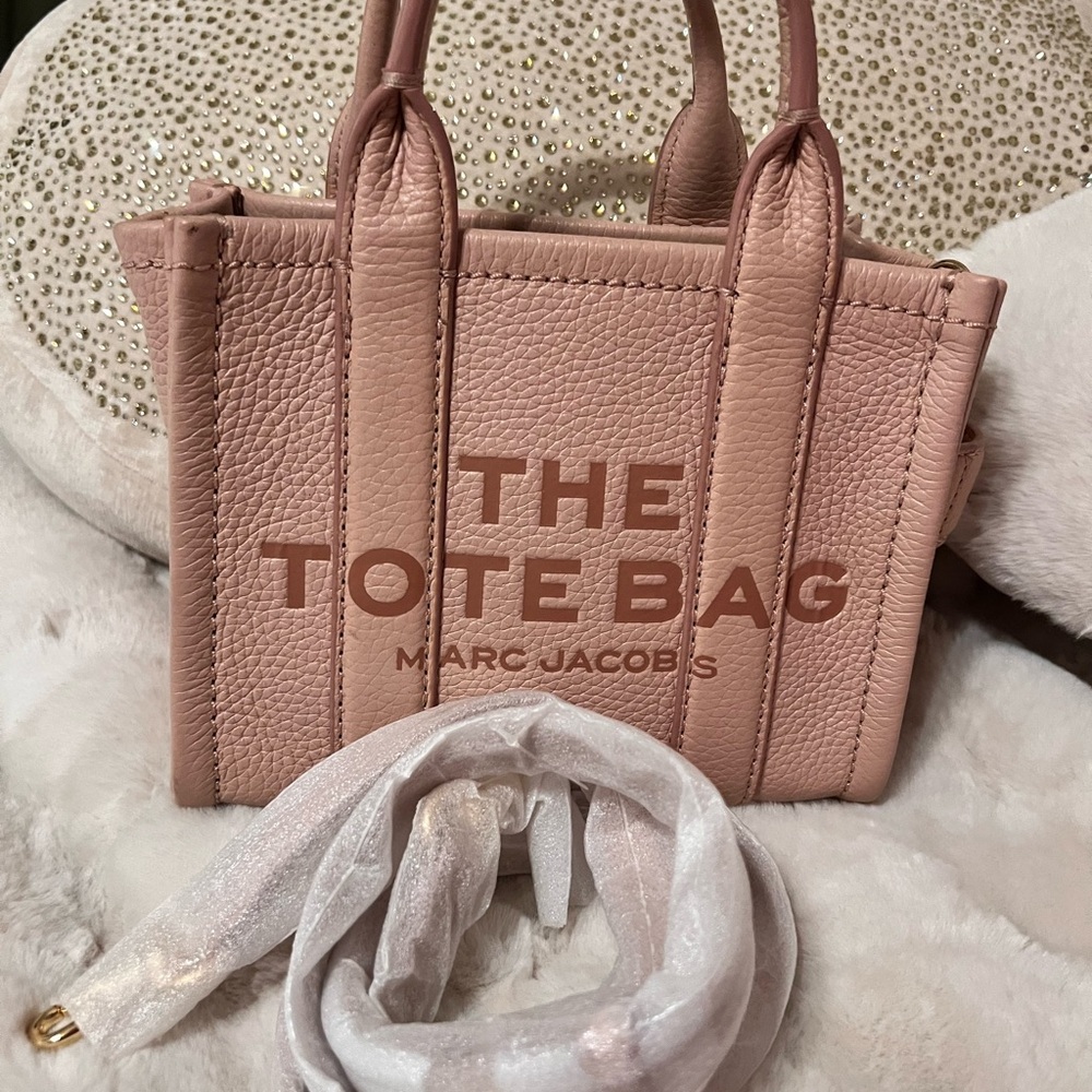 Marc Jacobs Blush Pink Mini Tote Bag
